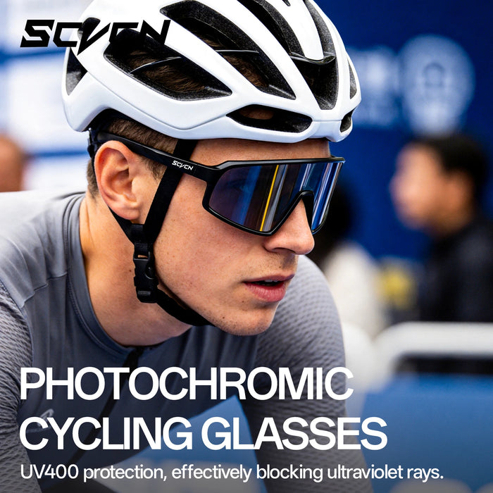 SCVCN New Sports Cycling Sunglasses UV400 Windproof Eyewear for MTB Road Bike Running Hiking Men Women Outdoor Sports Eyewear