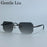 Square Rimless Punk Sunglasses Men 2026 Luxury Brand Trendy Driving UV400 Sun Glasses Polygon Frameless Eyewear For Male Shades