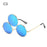 Novel Third Eye Round Metal Frame Sunglasses Chinese Style Erlang God Three Eyes Glasses Funny Party Halloween Cosplay Glasses