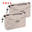 Sac de rangement en toile avec cordon de serrage, 1/2 pièces, organisateur multi-poches, léger, portable, pour voyage