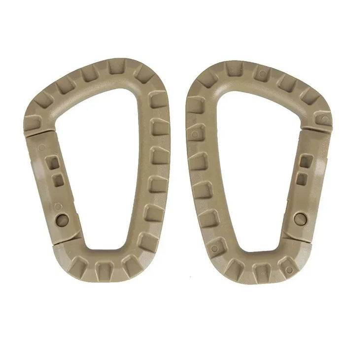 1-10Pcs Clips Mosquetón Táctico Militar Accesorios Hebilla D-Ring Mosquetón Montañismo Mochila Colgante Llave Gadget Exterior