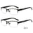 BEGREAT High Quality Anti-Blue Light Presbyopic Glasses Far Sight Flexible Metal Half-frame Glasses Business Reading Eyeglasses