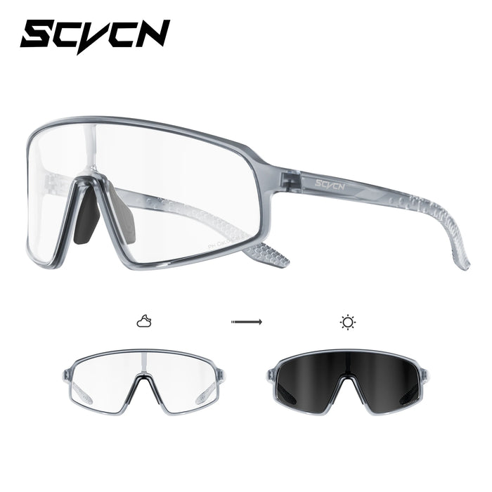 SCVCN New Sports Cycling Sunglasses UV400 Windproof Eyewear for MTB Road Bike Running Hiking Men Women Outdoor Sports Eyewear