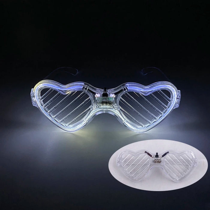 Funny LED Light Up Flashing Party Noodle Bridal Headband LED Glasses Girls Noodle Hair Bachelorette Party Rave Costume Dress Up