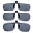 SHINU Polarized clip-on glasses Anti Blue Light Polarized Sunglasses Worn Over Glasses Yellow Lenses Glasses For Night Driving