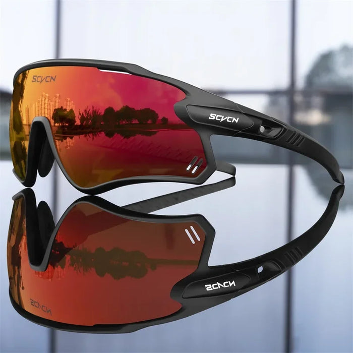 SCVCN Photochromic Cycling Glasses MTB Riding Running Sunglasses UV400 Polarized Fishing Goggles Man Woman Bike Bicycle Eyewear