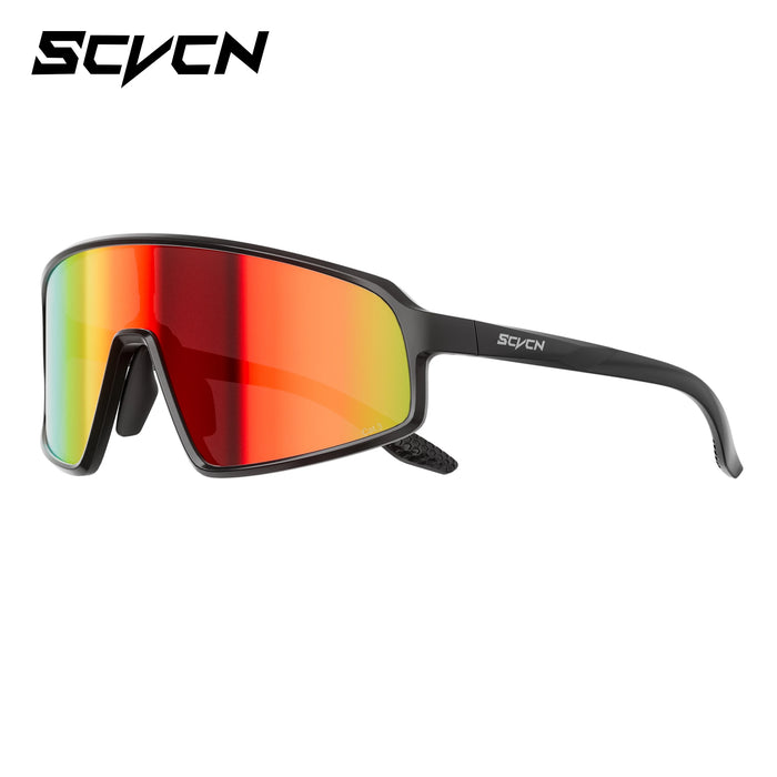SCVCN New Sports Cycling Sunglasses UV400 Windproof Eyewear for MTB Road Bike Running Hiking Men Women Outdoor Sports Eyewear