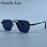 Gafas de sol cuadradas sin montura para hombre 2026, de lujo, de diseñador, modernas, de polígono, con montura de metal, gafas de sol Y2K, punk, sin montura, Hip Hop