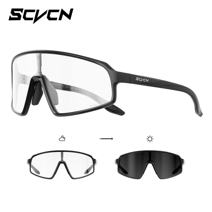 SCVCN New Sports Cycling Sunglasses UV400 Windproof Eyewear for MTB Road Bike Running Hiking Men Women Outdoor Sports Eyewear
