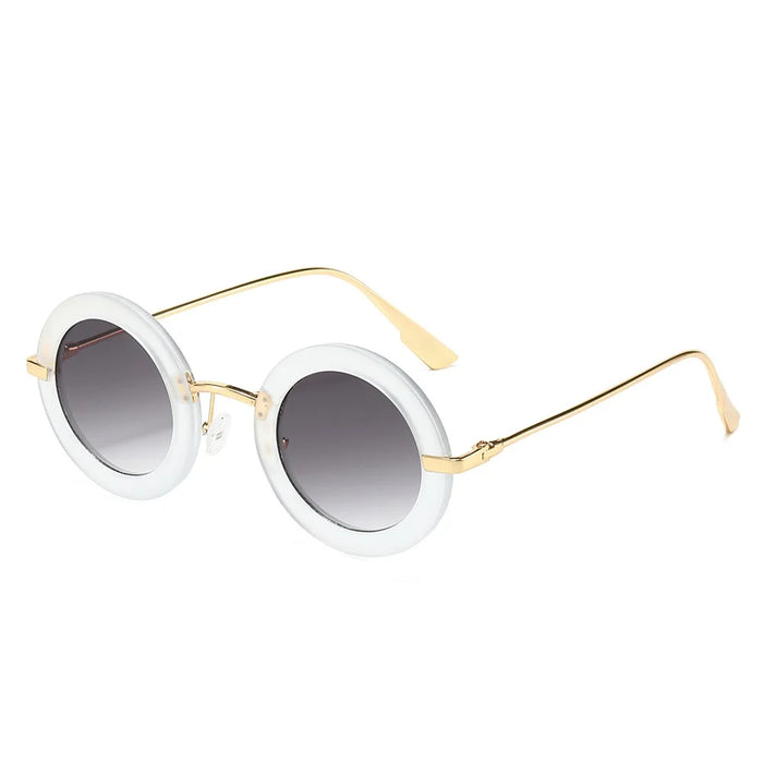 Retro Round Sunglasses Women INS Popular Style Fashionable Show Sun Glasses Unique Personality Outdoors Holiday Shades