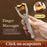 Finger Massage Dual-Row Roller Brass Roller Design Easy Use Relieve Finger Fatigue Promote Blood Portable Finger Massage Tool"