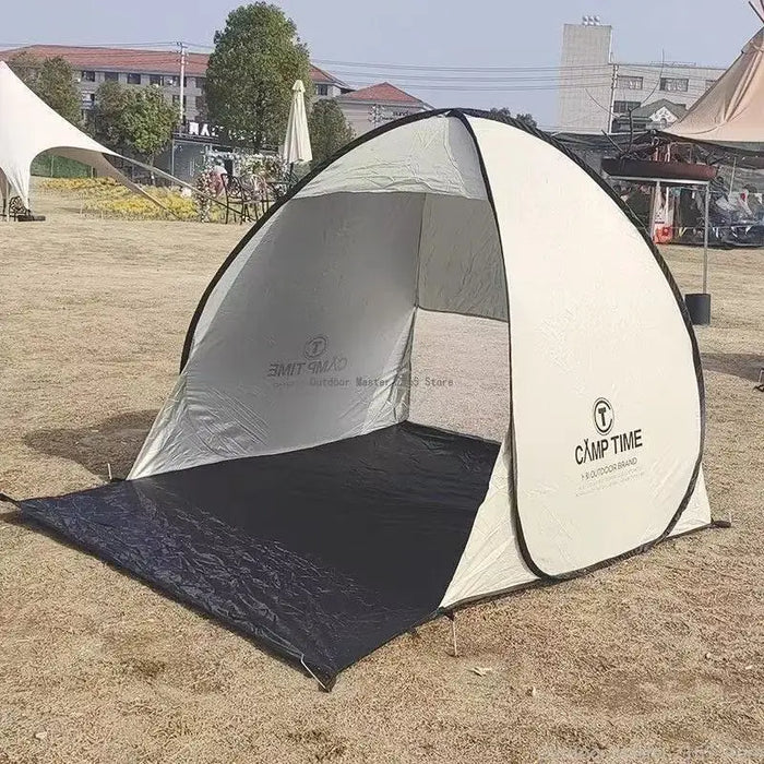 2-3 Person Instant Pop Up Tent UPF50+ UV Protection Waterproof Beach Tent Silver Coating Portable Camping Sun Shelter