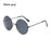 Novel Third Eye Round Metal Frame Sunglasses Chinese Style Erlang God Three Eyes Glasses Funny Party Halloween Cosplay Glasses