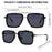Steampunk Square Double Bridge Sunglasses Men Big 2026 Luxury Brand Designer Retro Punk Driving Sun Glasses Metal Frame Eyewear