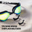 Scvcn Adult Anti-fog Swimming Goggles Fashion Swimming Sunglasses UV400 Professional Underwater Sight Eyewear Frameless Glasses