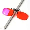SHINU Clip On Polarized Glasses Anti Blue Light polarized sunglasses worn over glasses Yellow Lenses glasses for night driving