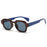 Ins Gafas de sol cuadradas populares de moda para mujer, montura de lentes transparentes vintage para hombre, remaches punk, gafas de sol UV400 para mujer y hombre
