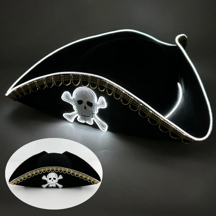 Despedida de Soltera Artículos Luminosos Novia Sombrero de Vaquera Brillante Gorra de Vaquero Nacarada con LED Sombrero de Moda con Luz de Neón para Fiesta