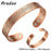 ARADOO Pure Copper Bracelets for Women 3500 Gauss Magnetic Therapy Braided Cuff Bangle Jewelry Gift