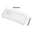 VIVIBEE Clip on Sunglasses Plastic Box Case M L White Transparent