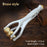 Finger Massage Dual-Row Roller Brass Roller Design Easy Use Relieve Finger Fatigue Promote Blood Portable Finger Massage Tool"