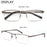 Blue Light Reading Glasses Men Computer Readers Anti Glare Metal Frame with Spring Hinge UV400 Protection Eye Strain Relief