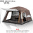 Outdoor Camping Family Tent 3-12 Person Double Layers Oversize 2 Rooms Thickened Rainproof Outdoor Family Camp Tour Equipment