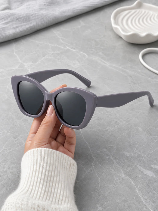 Gafas de Sol Clásicas Ojo de Gato para Mujer, Gafas de Sol Retro de Moda con Montura Gruesa para Exteriores