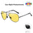 VIVIBEE Metal Pilot Black Folding Sunglasses Polarized Men Titanium Shades Women Aviation UV400 Designer Mirror Blue Sun Glasses