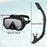 Scuba Diving Mask Snorkel Set For Adults Tempered Glass Professional Panoramic Snorkeling Gear Swimming Training Snorkel Kit