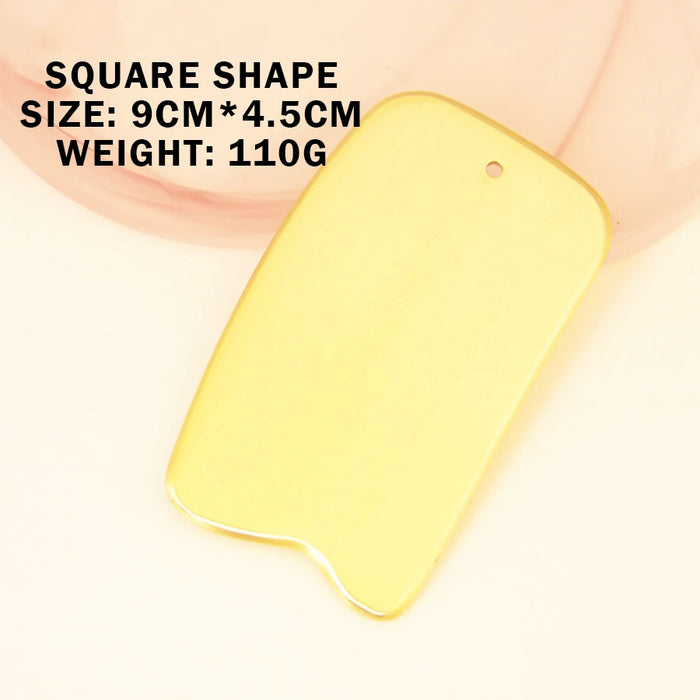 Pure Copper Scraping Board, Made of Solid Brass, Conducts Heat Quickly, Antibacterial, and Odorless