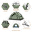 Naturehike 3-4 Person Tent Ultralight Waterproof Automatic Tent Portable 3 Season Backpacking Tent Outdoor Hiking Camping Tent