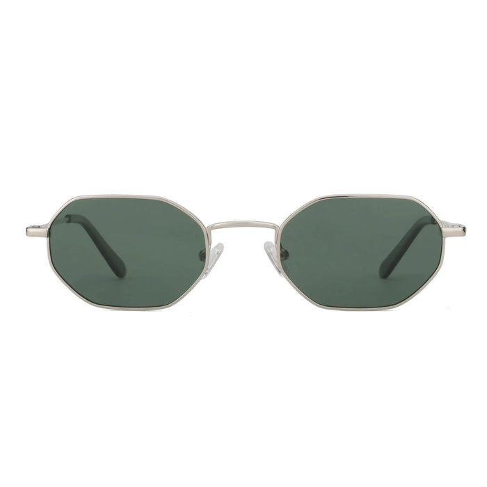 ZENOTTIC Retro Small Polygon Polarized Sunglasses Women Metal UV400 Sun Glasses Men Anti-Glare UV400 Goggles Driving Eyewear