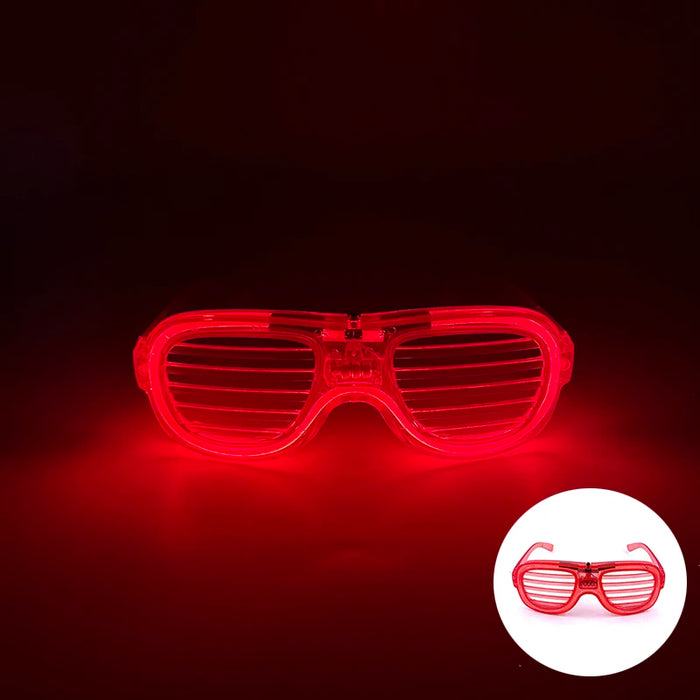 Nouvelles lunettes lumineuses LED sans fil pour festival, rave, soirée, lunettes de soleil mosaïque lumineuses néon, lunettes de club disco