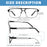 Gafas de lectura de luz azul para hombres con montura de metal, gafas de ordenador, lupa para presbicia con lentes de +0,75~3,0