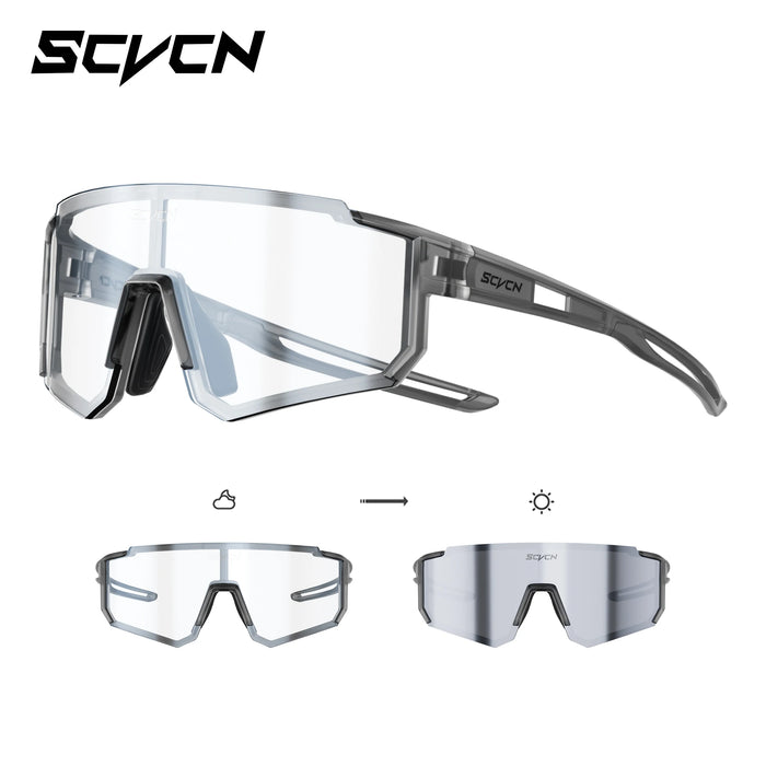 SCVCN Children's Polarized Photochromic Cycling Sunglasses Outdoor Running Glasses Boy Girl 6-14 Years Glasses Kids UV400