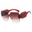 Vintage Rimless Square Sunglasses Women Men Wide Leg Big Frame Sun Glasses Shades UV400 Oculos Gafas De Sol Luxury Brand