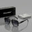 VIOLA MAG Retro Square Double Bridge Fashion Glasses, Unisex, Stylish Large Frame Suitable for Driving, Outdoor and Daily Wear