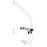 Swim Training Snorkel Frontal Swim Snorkel Tube Center-Mount Front One-Way Purge Valve Swimmer's Snorkel for Lap Swimming
