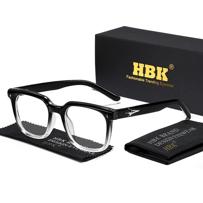 HBK New Fashion Square Glasses Frames Brand Design Unisex Frames Women Anti Bluelight Computer Glassesoptical Eyeglasses Frame