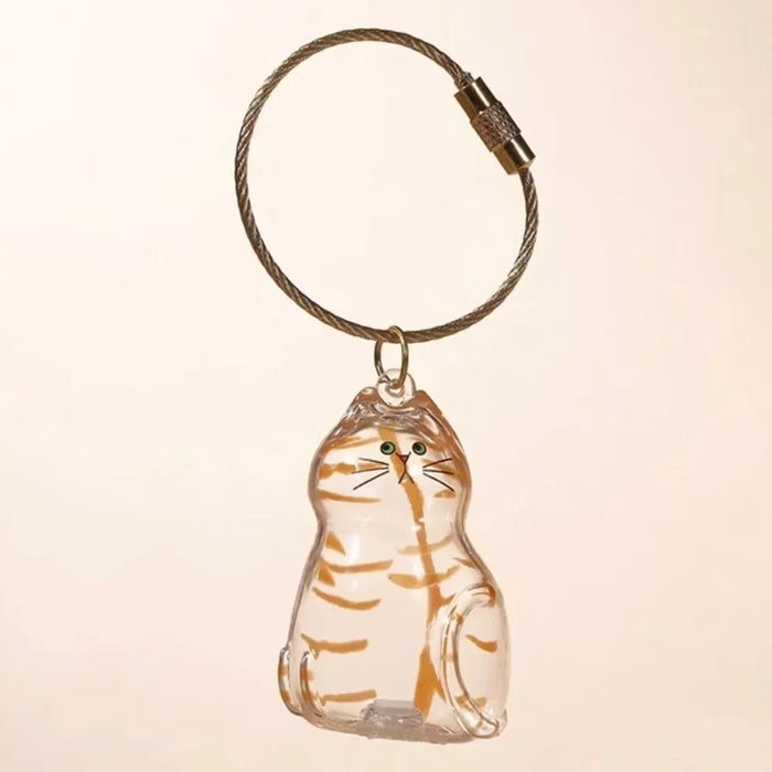 Transparent Dog Fur Storage Pendant Handmade Design DIY Backpack Accessories Portable Souvenirs Keychain Fur Storage Capsule
