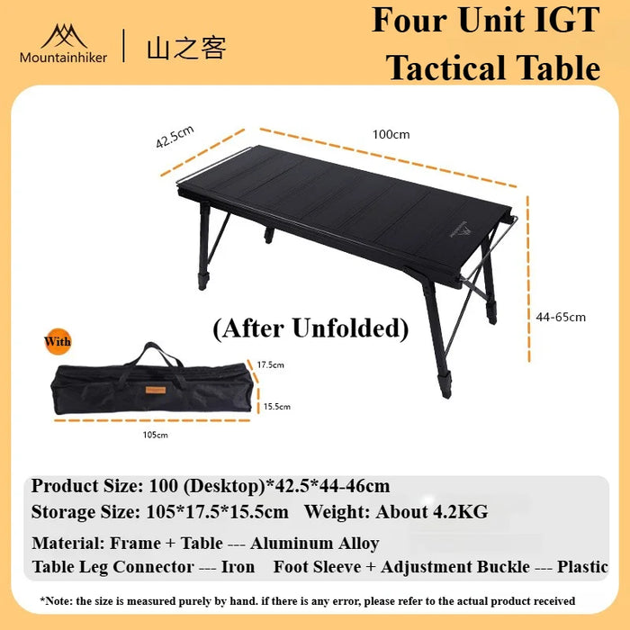 Mountainhiker Camping Folding Lift Removable Multi Unit IGT Table Gas Stove Portable Camp BBQ Grill Table Outdoor Picnic table