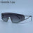 Rimless One-Piece Punk Sunglasses Women 2026 Luxury Brand Shield Wrap Around Goggle Sun Glasses For Lady Outdoor Eyewear Shades