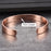 Vinterly Pure Copper Bracelets for Women Men 10mm Wide Adjustable Cuff Copper Magnetic Bangles Arthritis Healing Energy Jewelry
