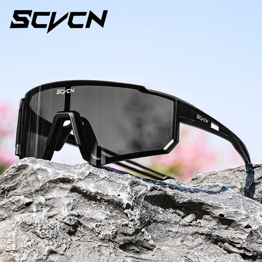 Lunettes de soleil de mode SCVCN, lunettes de cyclisme de rue, vélo pour hommes UV400, sport VTT, extérieur, vélo pour femmes, lunettes de soleil multicolores pour la pratique du vélo