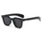 Ins Popular Women Square Sunglasses Men Vintage Rivets Punk Female Shades UV400 Fashion Male Sun Glasses