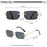 HBK Retro Rimless Small Sunglasses Women Metal Rectangle Gold Frame Brand Design Men Eyewear Driving Travel Beach Eyewear UV400