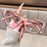 Gafas de lectura de ojo de gato elegantes para mujer - Diseño moderno de bloques de color, bloqueo de luz azul, aumento de 1.0 a 4.0