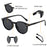 HBK Fashion Polarized Sunglasses Men Round TR90 Frame Fashion Sun Glasses Women Driving Sports UV400 Lunette De Soleil Homme