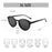 ZENOTTIC Retro Round Night Vision Yellow Sunglasses Men Women Goggles Glasses UV400 Sun Glasses Driver Night Driving Eyewear